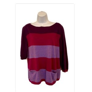 a.n.a New Approach Blouse XL Multi Color Striped